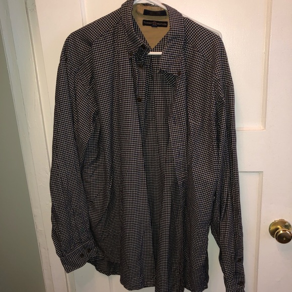 Tommy Hilfiger Blue and White Casual Button Down Shirt- xl -like new - Picture 2 of 11